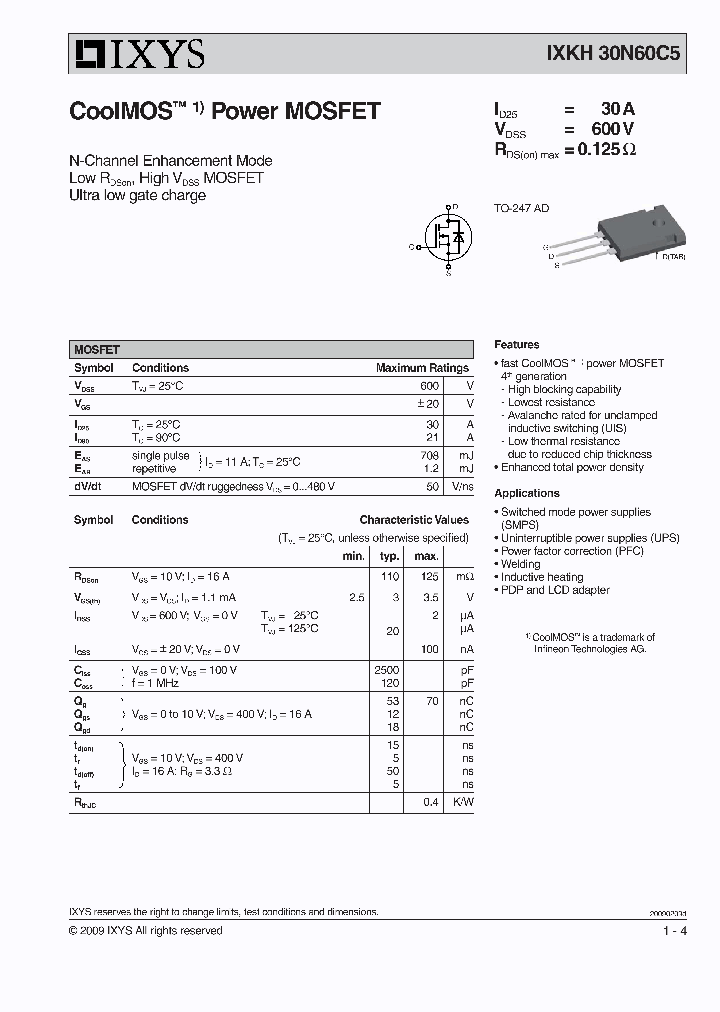 IXKH30N60C5_7407752.PDF Datasheet