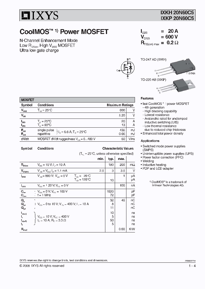 IXKH20N60C5_7407753.PDF Datasheet