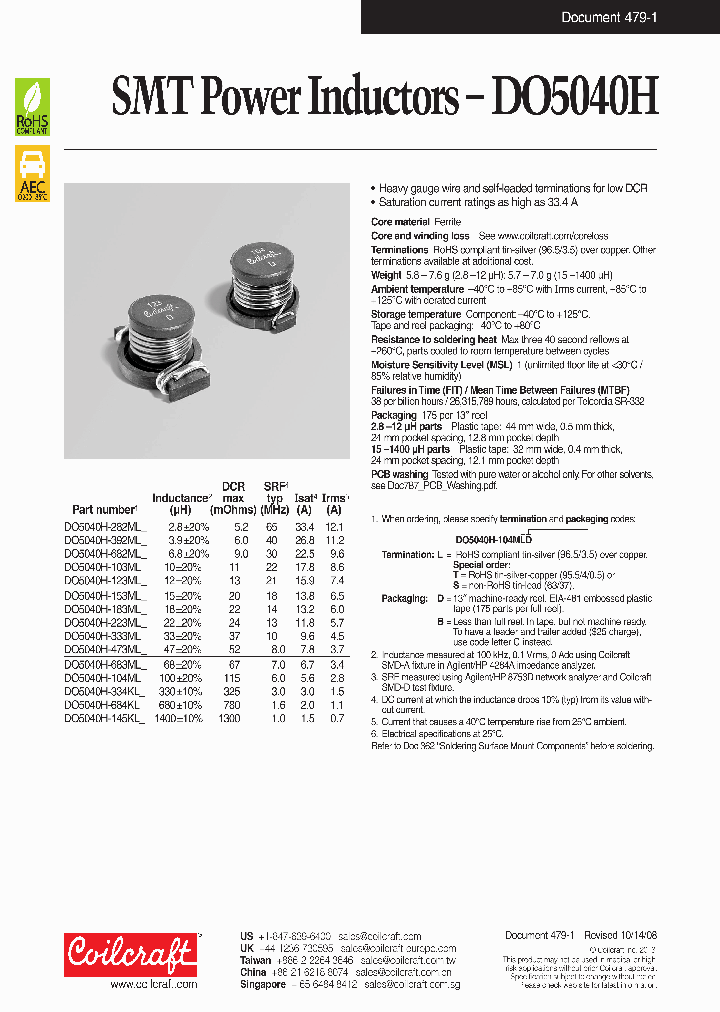 DO5040H-392MLB_7424703.PDF Datasheet