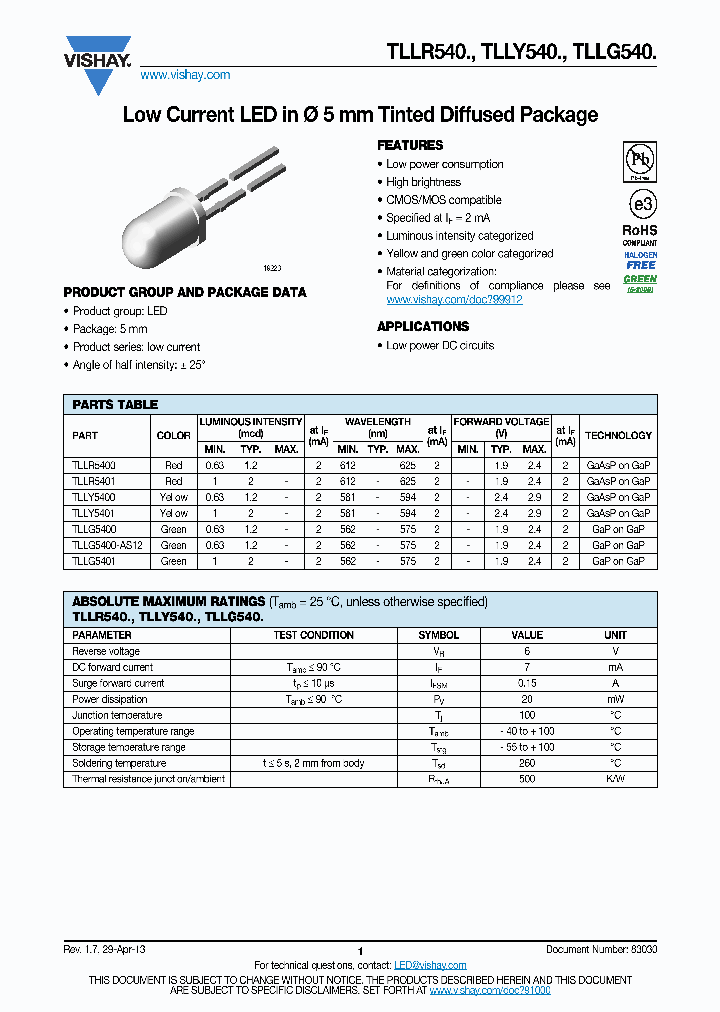 TLLG5400-AS12_7424877.PDF Datasheet