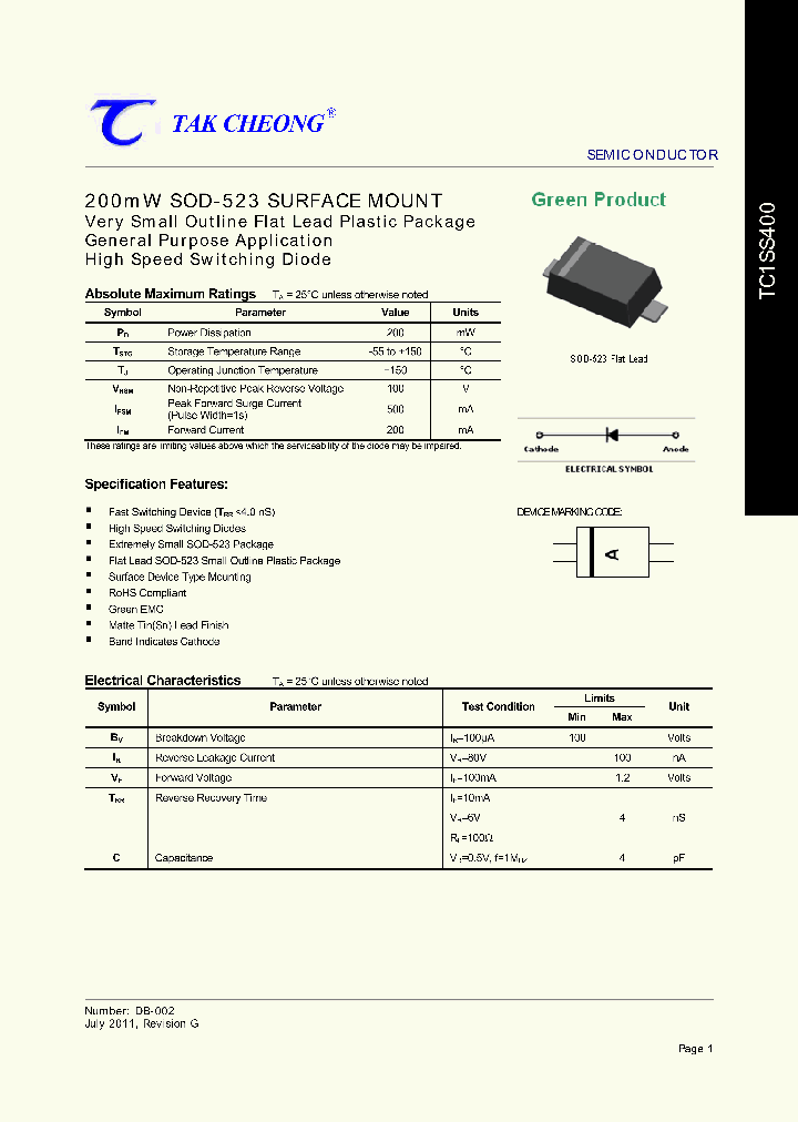 TC1SS400_7447897.PDF Datasheet