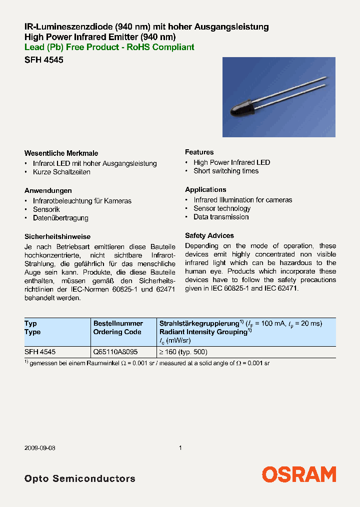 SFH4545-BW_7448719.PDF Datasheet