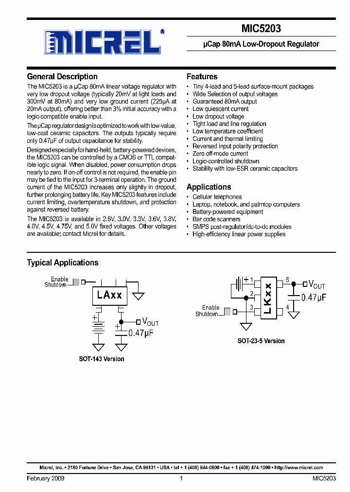 MICRELINC-MIC5203-38YM4TR_7450907.PDF Datasheet