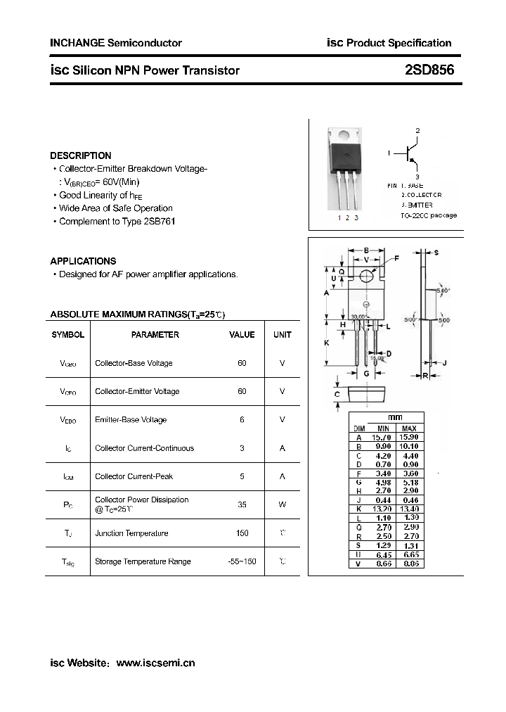 2SD856_7464919.PDF Datasheet