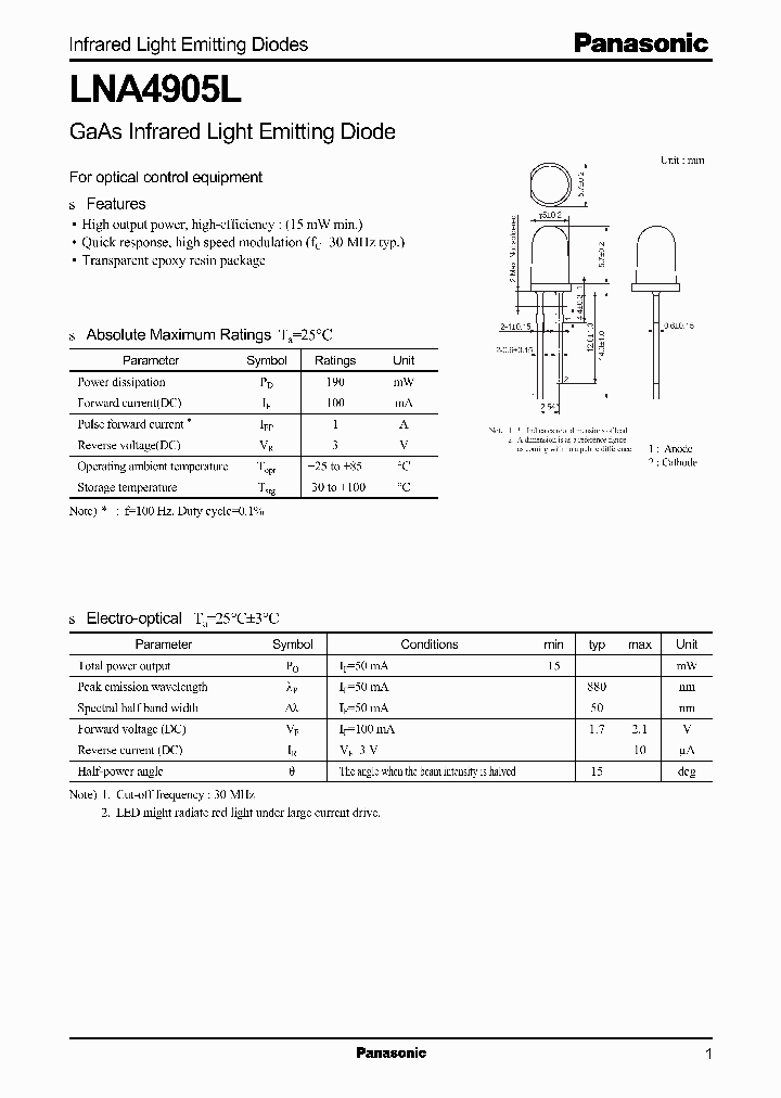 PANASONICCORP-LNA4905L_7476553.PDF Datasheet