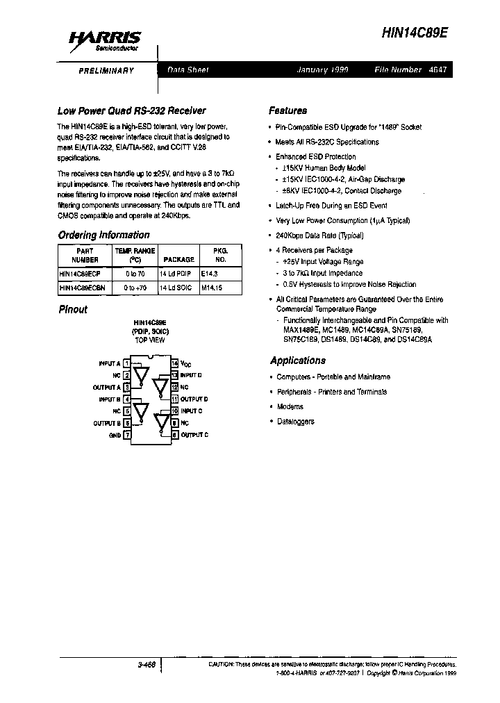 HIN14C89ECBN_7487948.PDF Datasheet