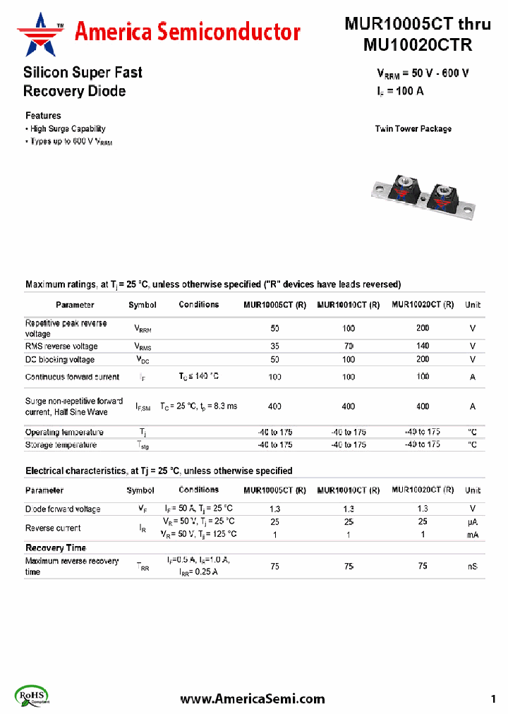 MUR10020CT_7492320.PDF Datasheet