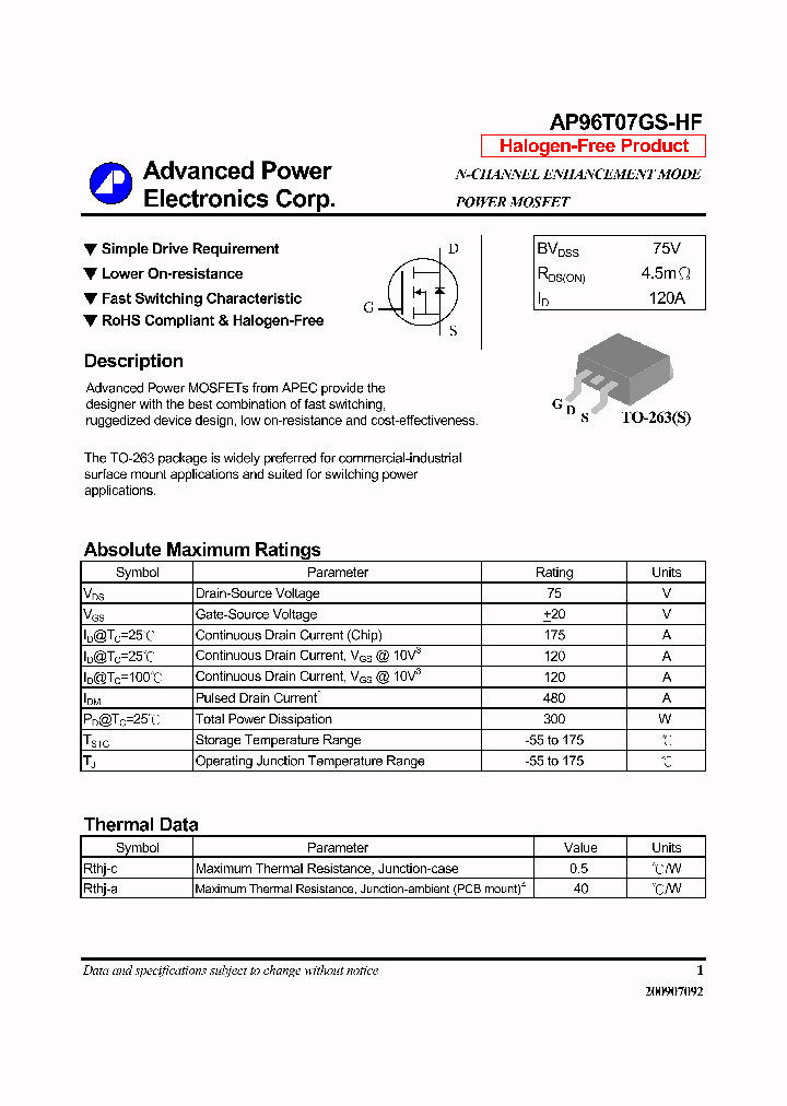 AP96T07GS-HF_7510181.PDF Datasheet