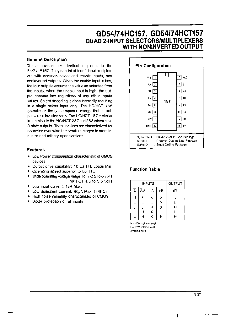 GD54HC157J_7514321.PDF Datasheet