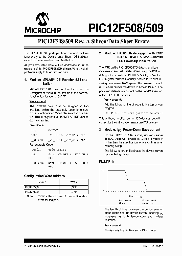 PIC12F508-I-SN_7517986.PDF Datasheet