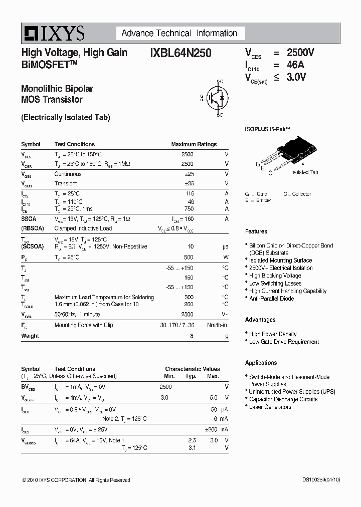 IXBL64N250_7518059.PDF Datasheet