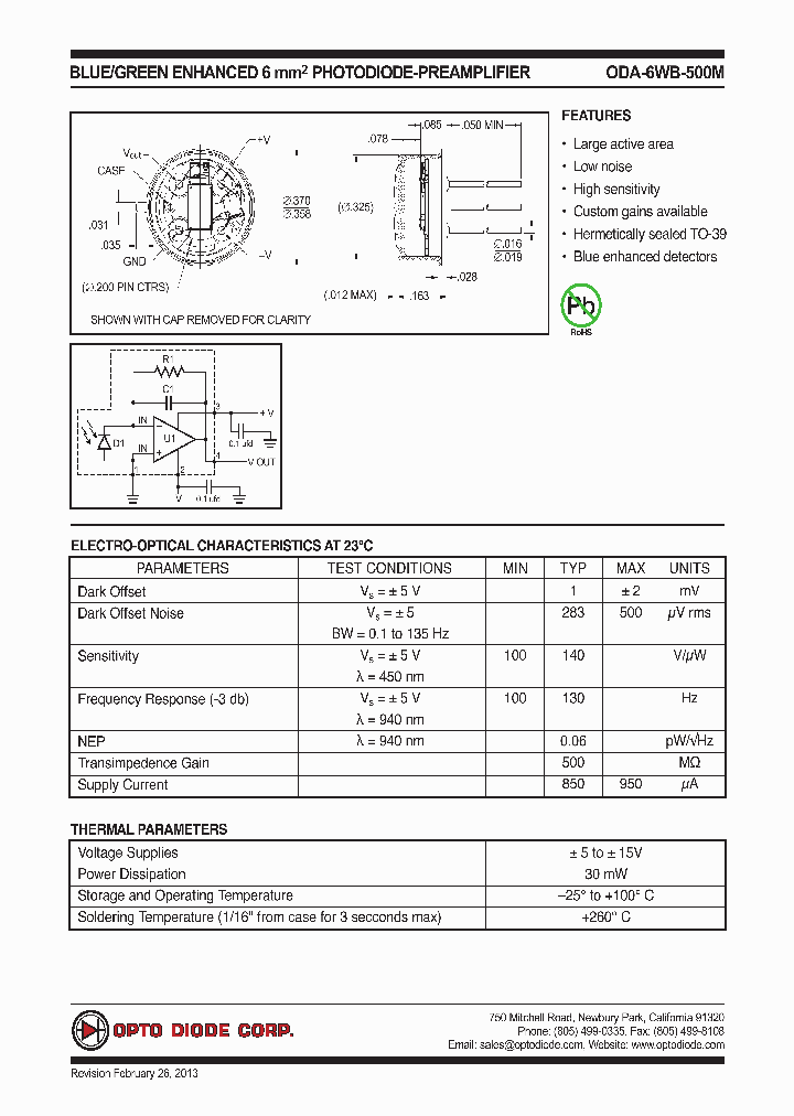 ODA-6WB-500M13_7534292.PDF Datasheet