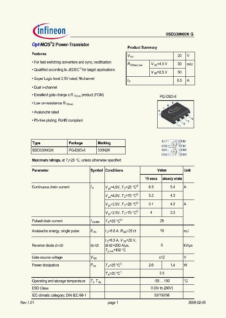 BSO330N02K_7545022.PDF Datasheet