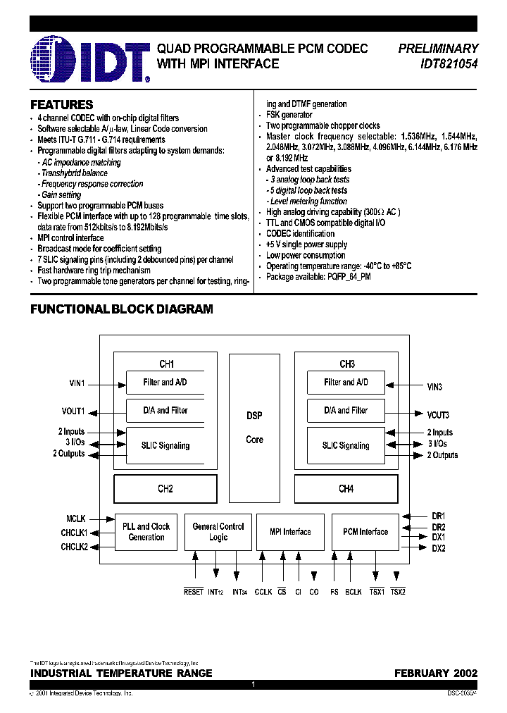 IDT821054-XQ_7550060.PDF Datasheet