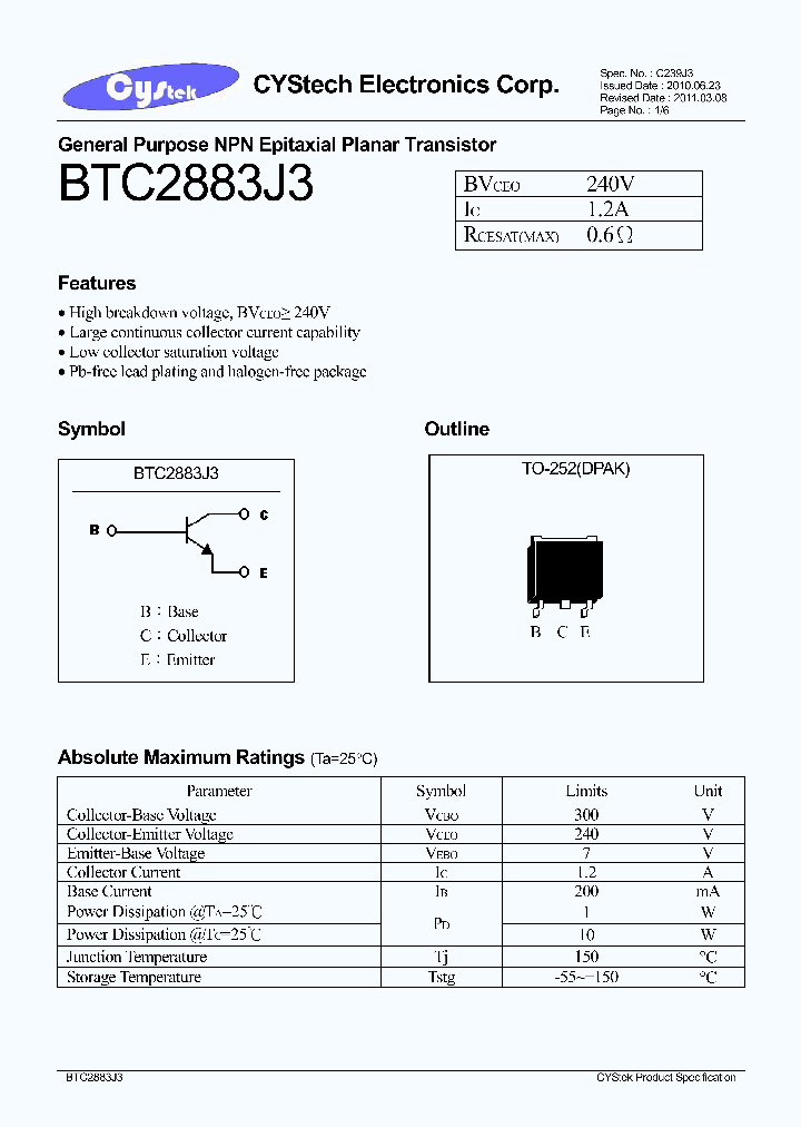 BTC2883J3_7553858.PDF Datasheet