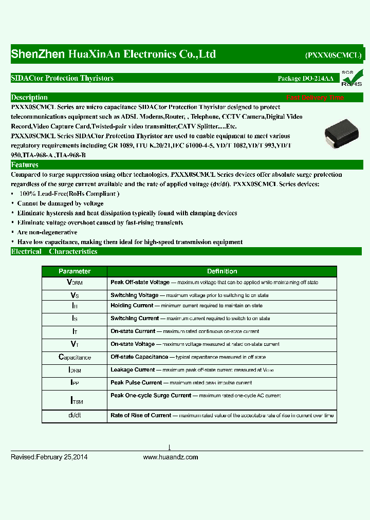 P2100SCMCL_7556600.PDF Datasheet