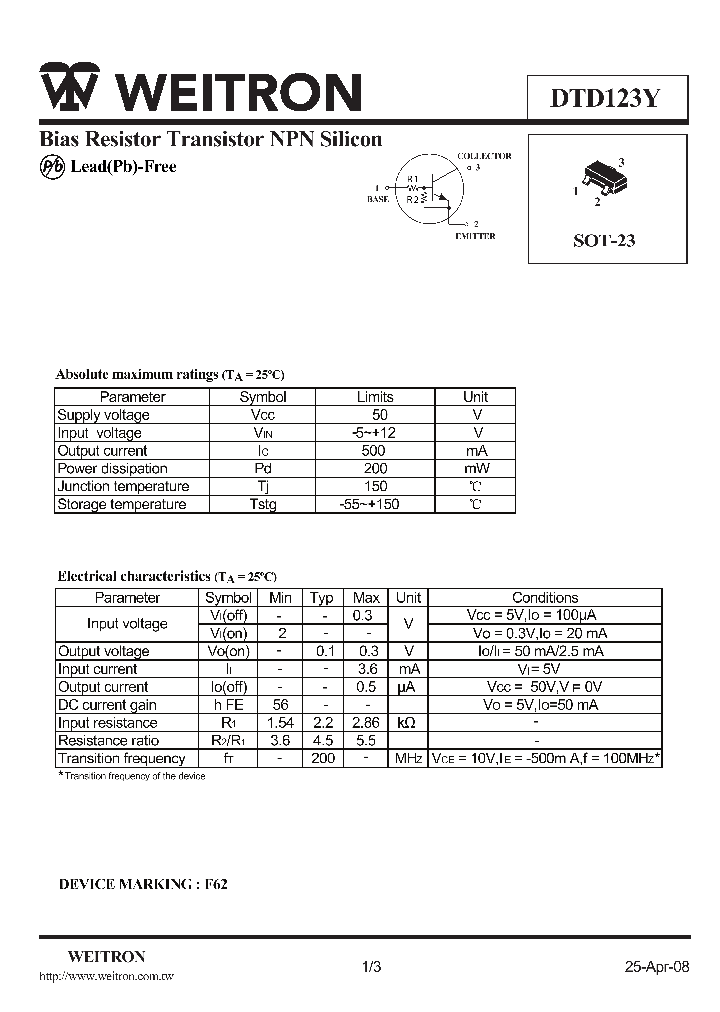 DTD123Y_7565181.PDF Datasheet