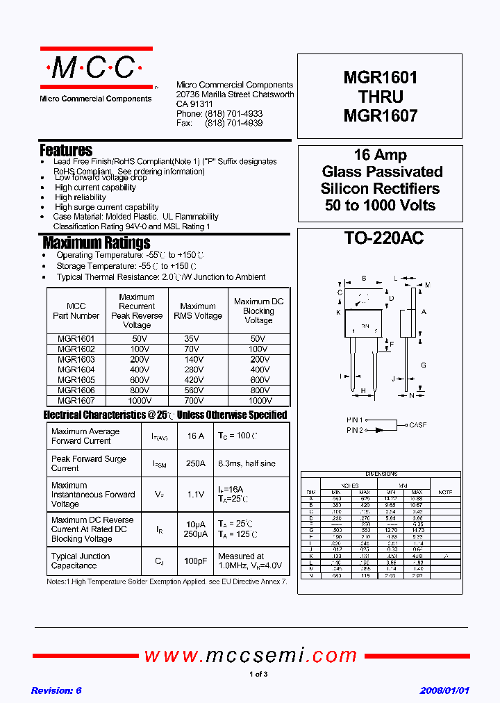 MGR160108_7571442.PDF Datasheet