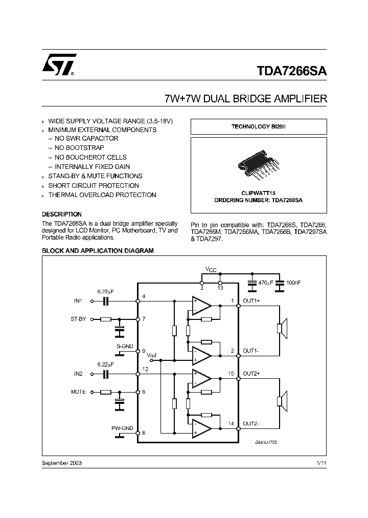 TDA7266MA_7578108.PDF Datasheet