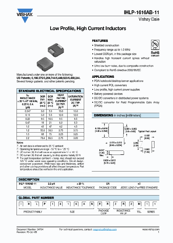 IHLP1616ABER1R5M11_7588531.PDF Datasheet