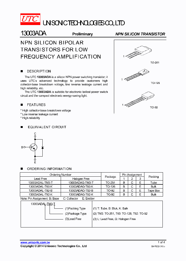 13003ADA_7588567.PDF Datasheet