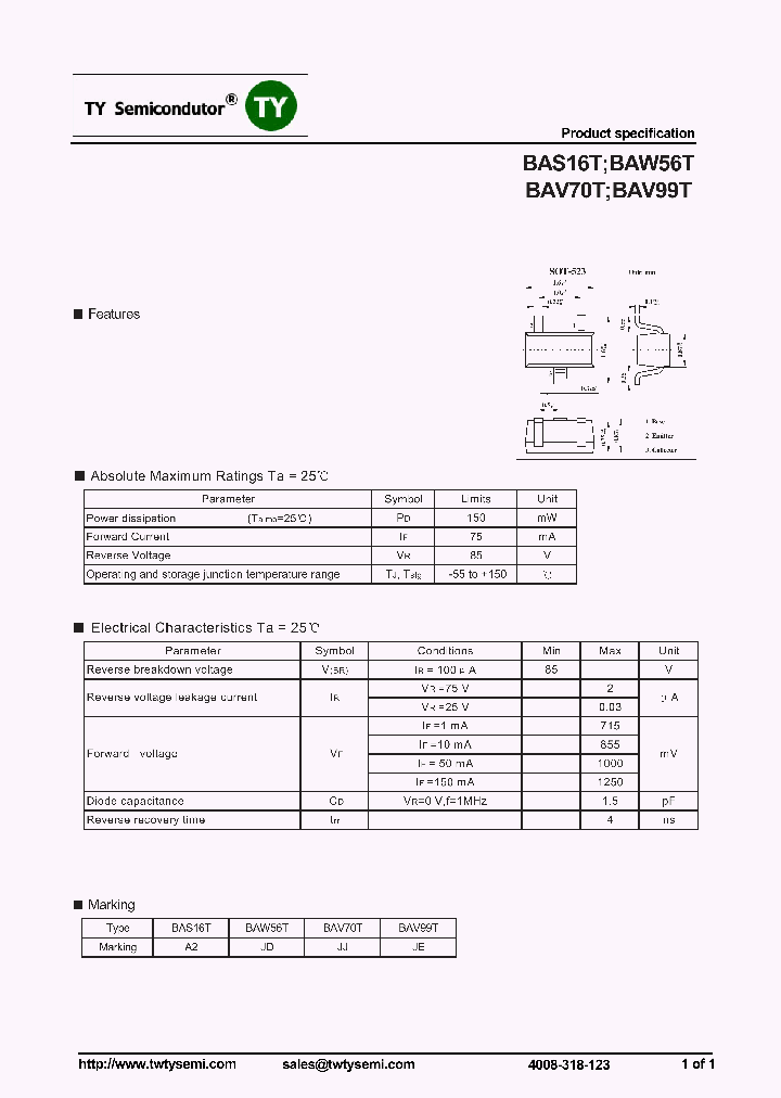 BAS16T_7589738.PDF Datasheet
