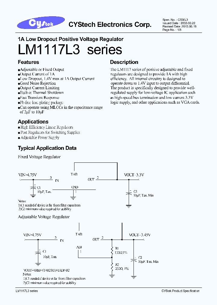 LM1117-15L3-0-T3-G_7592409.PDF Datasheet