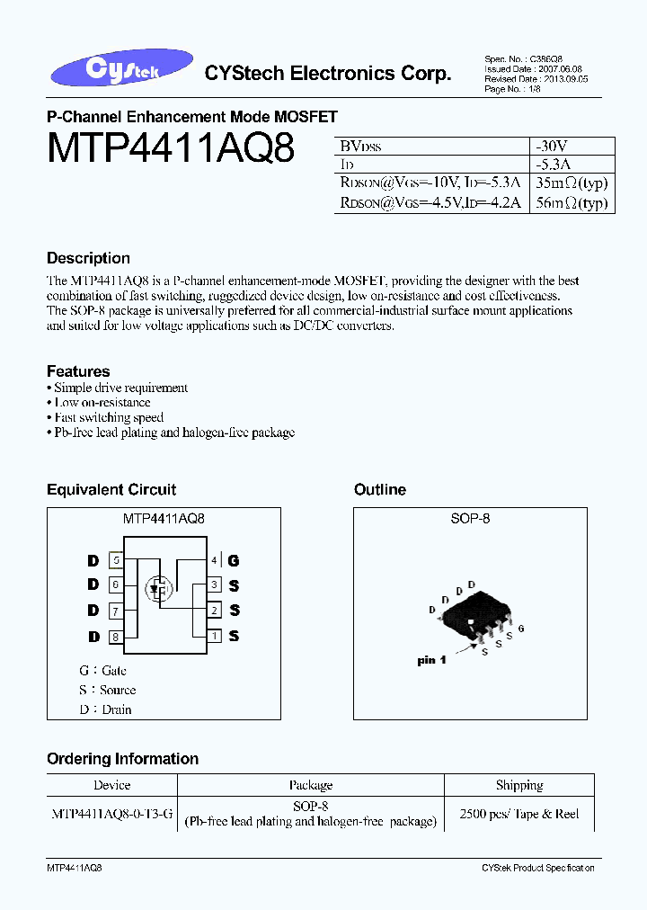 MTP4411AQ8_7604691.PDF Datasheet