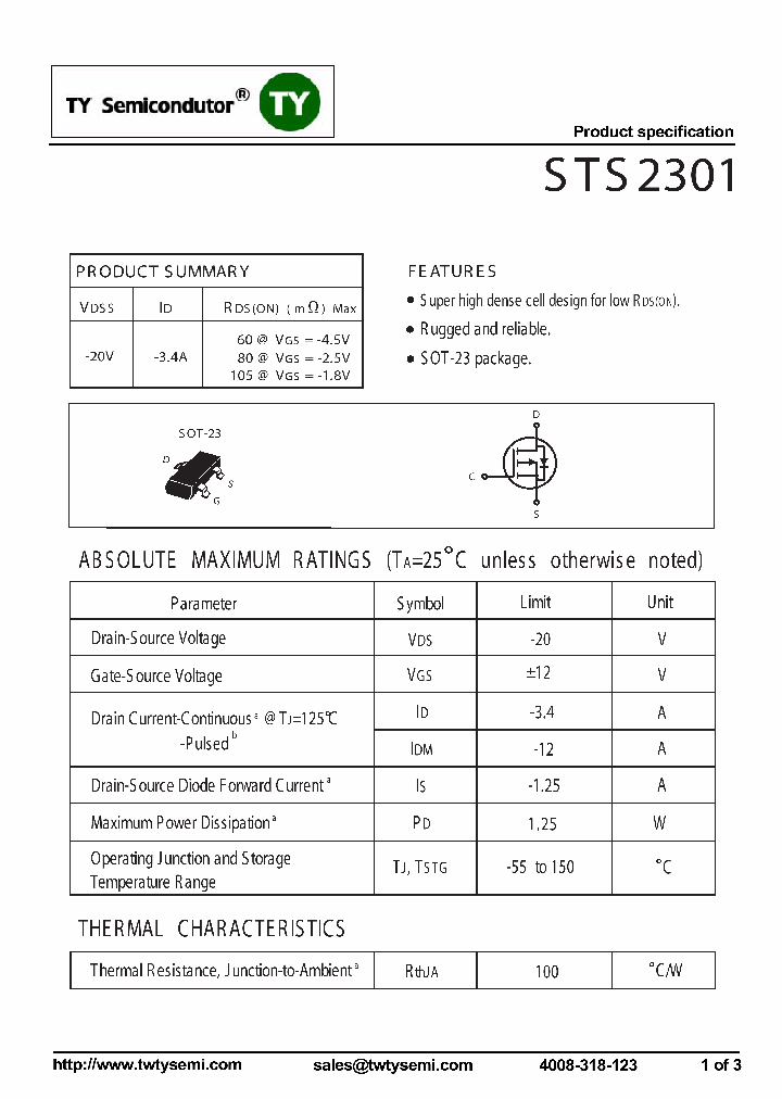 STS2301_7613984.PDF Datasheet