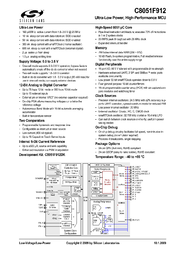 C8051F912-GU_7622732.PDF Datasheet