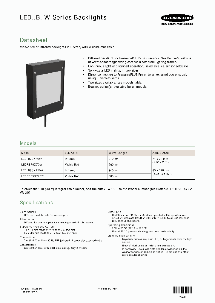 LEDIB70X70W_7623132.PDF Datasheet