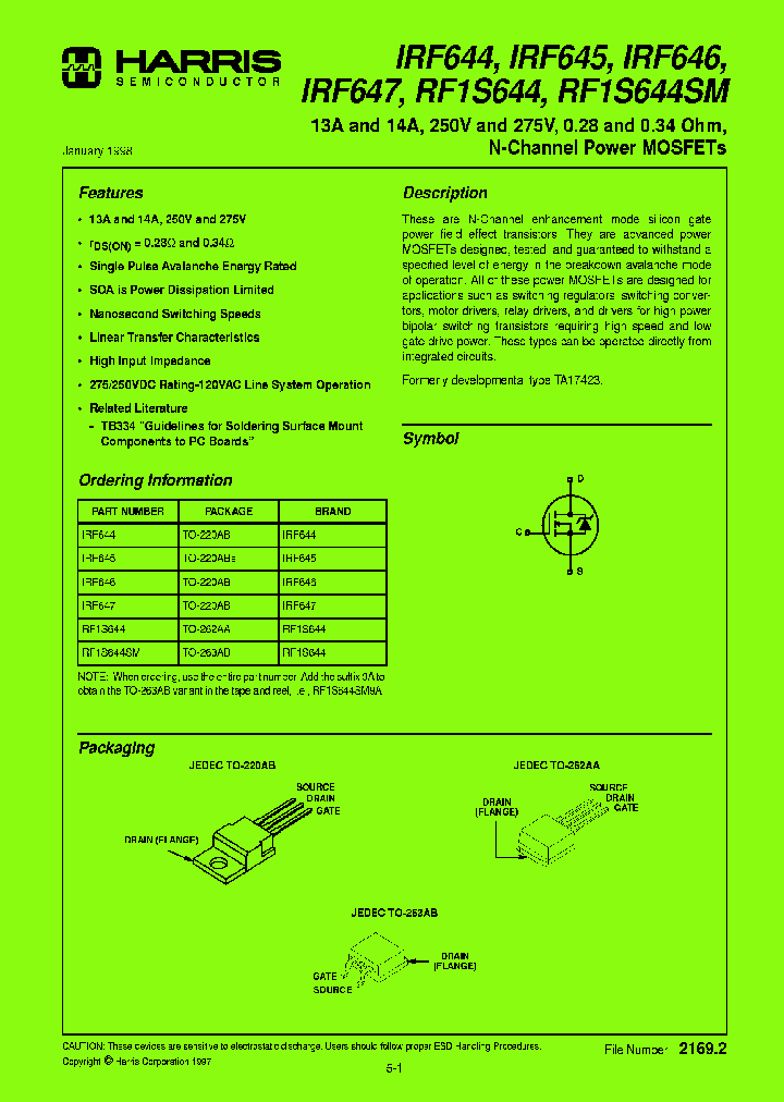 IRF644_7638244.PDF Datasheet