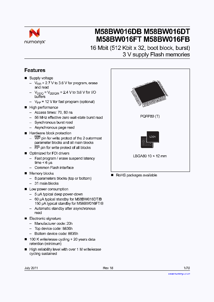 M58BW016FB7T3T_7640197.PDF Datasheet