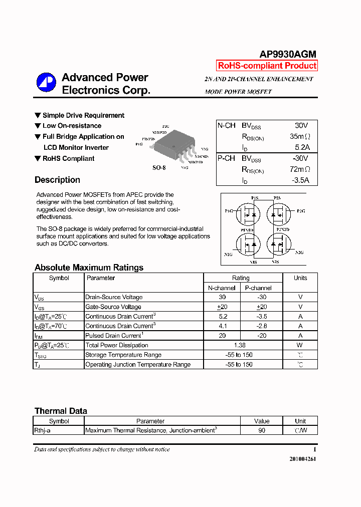 AP9930AGM_7641777.PDF Datasheet