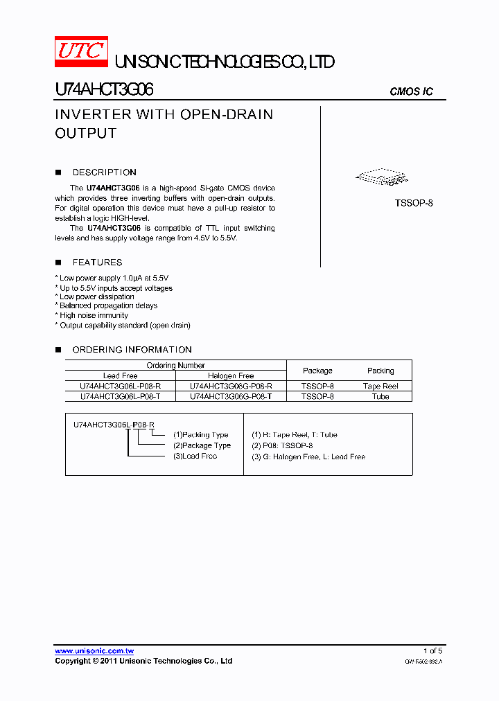 U74AHCT3G06L-P08-R_7646663.PDF Datasheet