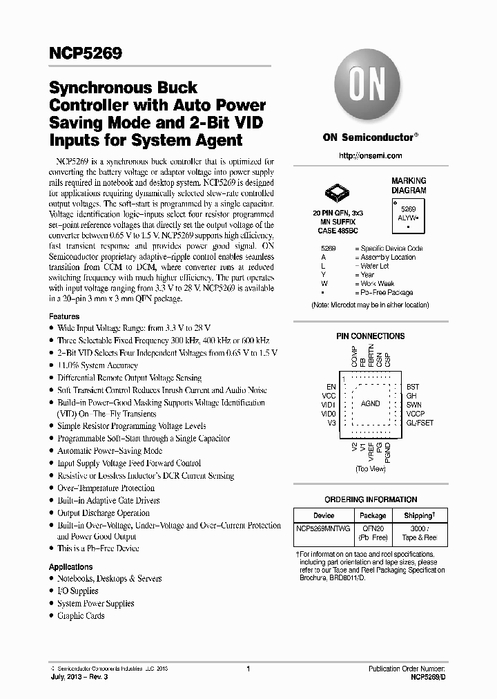 NCP5269_7653215.PDF Datasheet