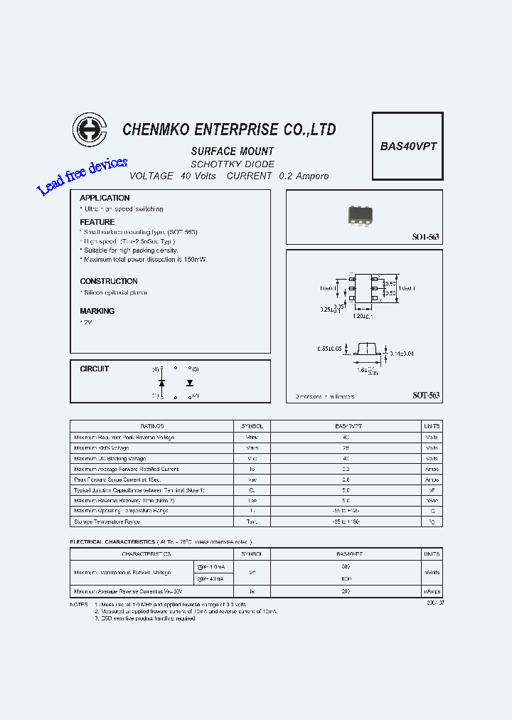 BAS40VPT_7666041.PDF Datasheet