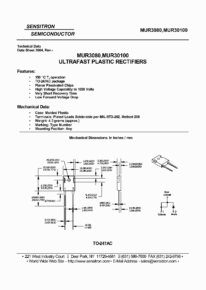 MUR30100_7674438.PDF Datasheet