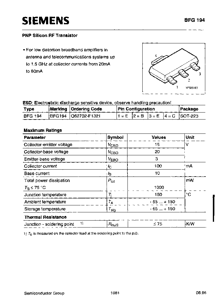 BFG194E6327_7685752.PDF Datasheet