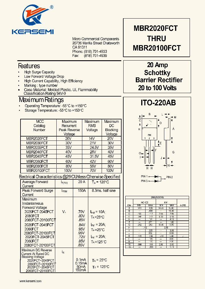 MBR20100FCT_7686190.PDF Datasheet
