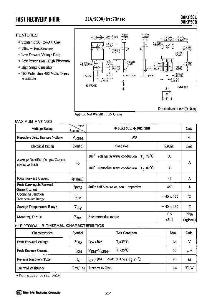 30KF50B_7692358.PDF Datasheet