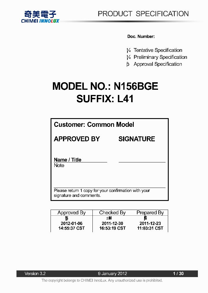 N156BGE-L41_7692908.PDF Datasheet