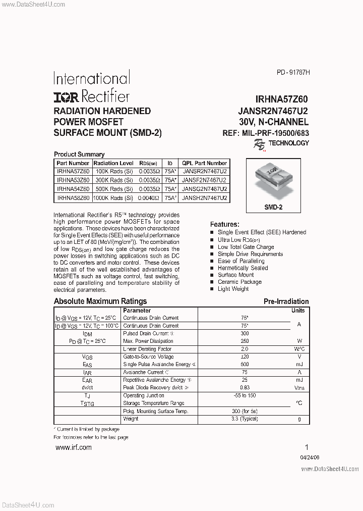 IRHNA57Z60_7693847.PDF Datasheet