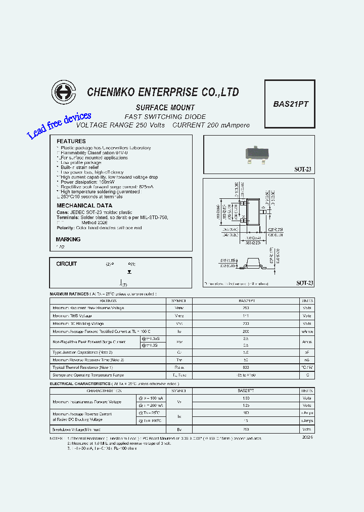 BAS21PT_7700593.PDF Datasheet