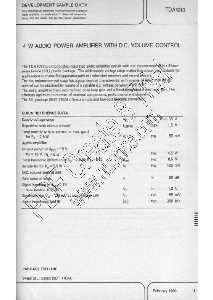 TDA1013_7702948.PDF Datasheet