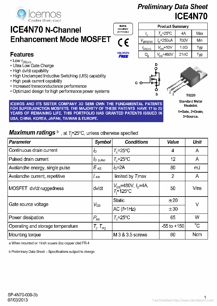 ICE4N70_7703910.PDF Datasheet