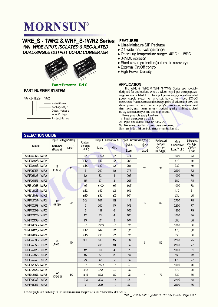 WRF0505S-1WR2_7709782.PDF Datasheet