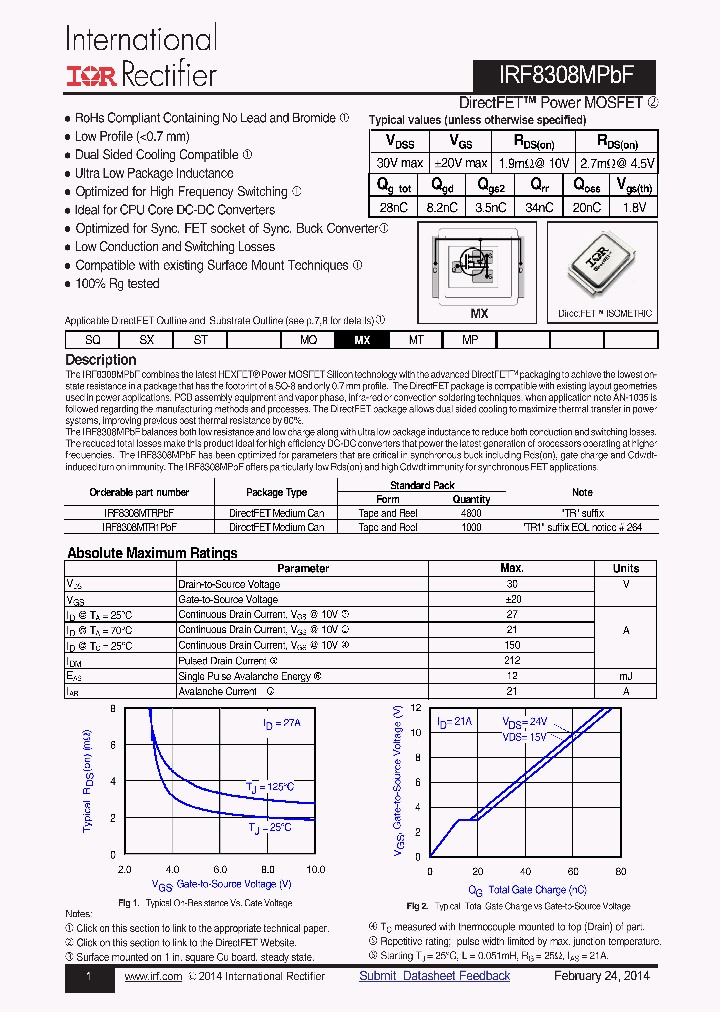IRF8308MTR1PBF_7713330.PDF Datasheet