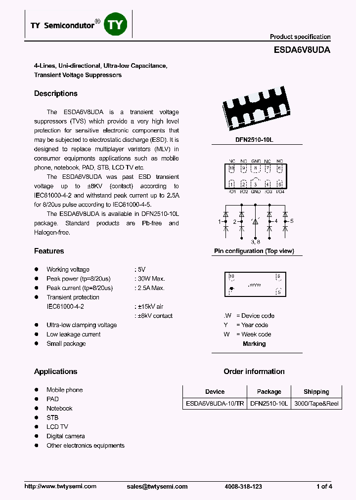 ESDA6V8UDA_7717913.PDF Datasheet