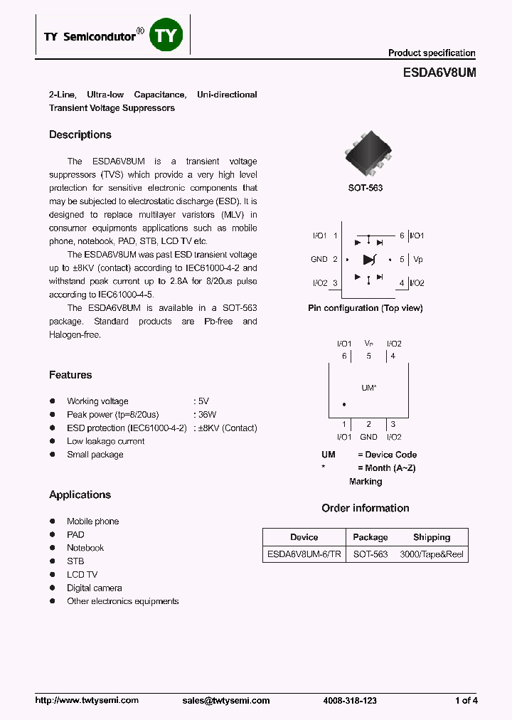 ESDA6V8UM_7717918.PDF Datasheet